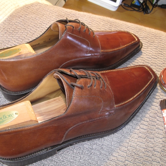 Ermenegildo Zegna, Couture XXX, Fatte a Mano Almond Toe Lace Up Oxford. - Picture 10 of 15